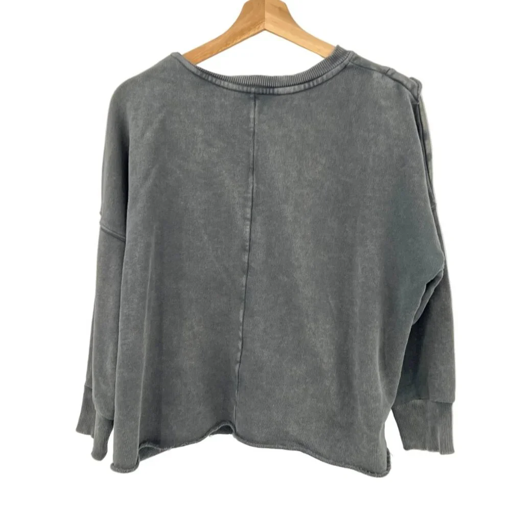 Free People Ruffled Crewneck - Picture 3 of 5